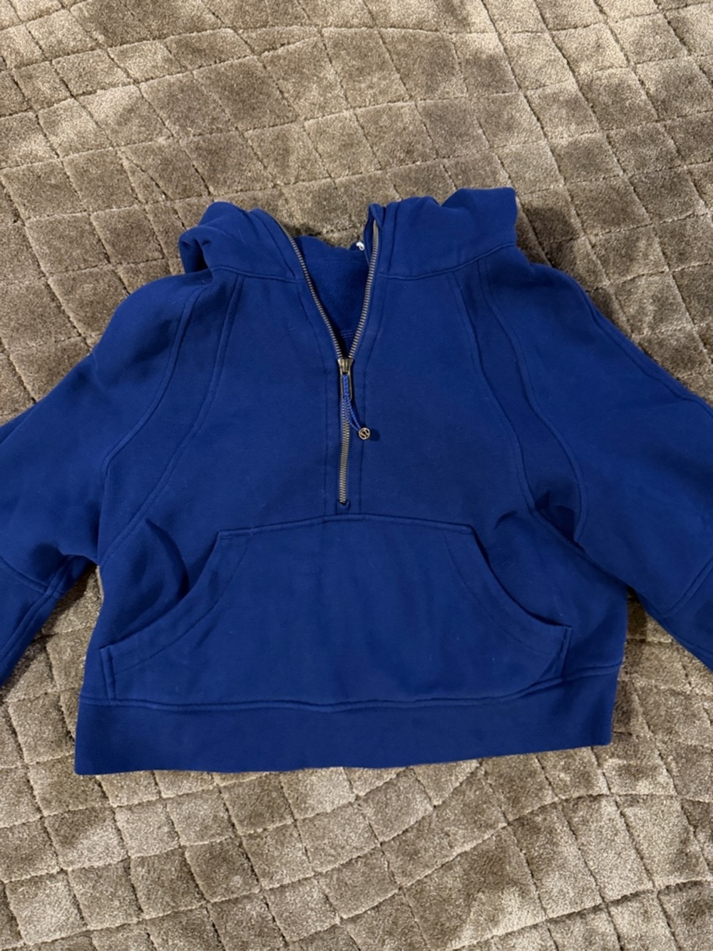 lululemon athletica Royal Blue Half-Zip Hoodie XS/S